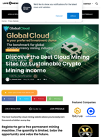 Discover the Best Cloud Mining Sites for Sustainable Crypto Mining Income | Live Bitcoin News