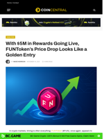 With $5M in Rewards Going Live, FUNToken’s Price Drop Looks Like a Golden Entry