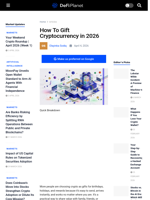 How To Gift Cryptocurrency in 2026