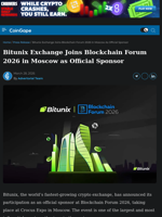 Bitunix Exchange Joins Blockchain Forum 2026 in Moscow as Official Sponsor