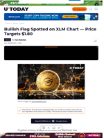 Bullish Flag Spotted on XLM Chart — Price Targets $1.80