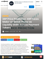 XRP Price Prediction: XRP Faces Make-or-Break Phase as Liquidity Shifts Across Payment Tokens | Live Bitcoin News