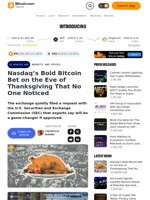 Nasdaq’s Bold Bitcoin Bet on the Eve of Thanksgiving That No One Noticed – Markets and Prices Bitcoin News