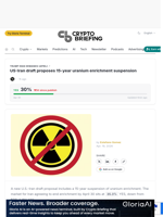 US-Iran draft proposes 15-year uranium enrichment suspension