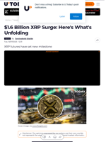 $1.6 Billion XRP Surge: Here's What's Unfolding