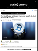 The Real Threat to Bitcoin Payments Isn’t Tech, Jack Dorsey’s Team Says