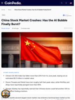 China Stock Market Crashes: Has the AI Bubble Finally Burst?