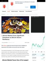 Altcoin Market Faces Significant Drawdown as Bitcoin Shows Resilience - NullTX