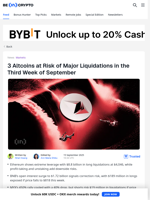 Why 3 Altcoins Are at High Risk of Liquidation in Mid-September