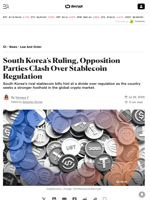South Korea’s Ruling, Opposition Parties Clash Over Stablecoin Regulation - Decrypt