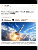 Venice Token surges 12% - Why THESE signals hint at new VVV ATH - AMBCrypto