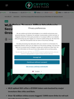 WLD Price Jumps After Worldcoin Secures $135 Million for Network Growth - Crypto News Flash