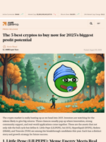 The 5 best cryptos to buy now for 2025’s biggest profit potential - AMBCrypto