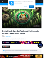 Crypto Pundit Says Get Positioned For Dogecoin, But This Level Is Still A Threat | Bitcoinist.com