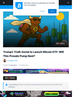Trump's Truth Social to Launch Bitcoin ETF: Will This Presale Pump Next?