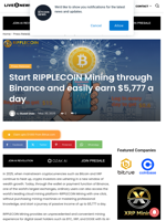 Start RIPPLECOIN Mining through Binance and easily earn $5,777 a day | Live Bitcoin News