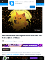 Past Performances Say Dogecoin Price Could Blast 200% To Clear $0.73 ATH Soon | Bitcoinist.com