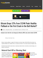 Bitcoin Drops 12% From $124K Peak: Healthy Pullback or the First Crack in the Bull Market?
