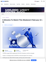 3 Altcoins To Watch This Weekend | February 14 - 15