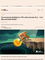 Government shutdown, CPI, and extreme fear - Can Bitcoin hold $60K? - AMBCrypto