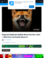 Dogecoin Replicates Bullish Wave From Nov 2024 — Why Price Can Rocket Above $1