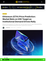 Ethereum (ETH) Price Prediction: Market Bets on $5K Target as Institutional Demand Drives Rally - CoinCentral