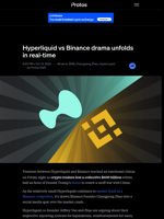 Hyperliquid vs Binance drama unfolds in real-time
