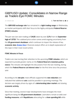 GBP/USD Update: Consolidates in Narrow Range as Traders Eye FOMC Minutes - Visionary Financial