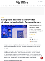 Liverpool's deadline-day move for Chelsea defender Malo Gusto collapses