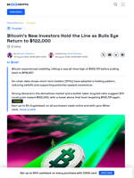 Why BTC Price May Break $122,000 Again Soon?