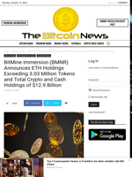 BitMine Immersion (BMNR) Announces ETH Holdings Exceeding 3.03 Million Tokens and Total Crypto and Cash Holdings of $12.9 Billion