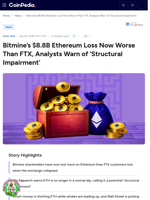 Tom Lee's Bitmine Hits $8.8B Ethereum Loss, Worse Than FTX