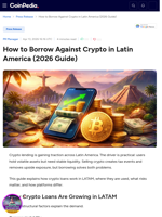 How to Borrow Against Crypto in Latin America (2026 Guide) | Clapp.finance