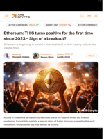 Ethereum: THIS turns positive for the first time since 2023 - Sign of a breakout? - AMBCrypto