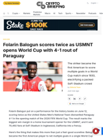 Folarin Balogun scores twice as USMNT opens World Cup with 4-1 rout of Paraguay