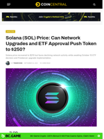 Solana (SOL) Price: Can Network Upgrades and ETF Approval Push Token to $250? - CoinCentral