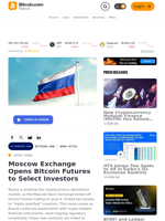 Moscow Exchange Opens Bitcoin Futures to Select Investors – News Bytes Bitcoin News