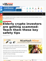 Elderly crypto investors are getting scammed: Teach them these key safety tips - The Crypto News Wire