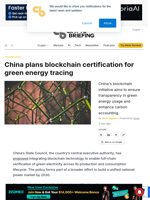China plans blockchain certification for green energy tracing