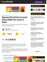 Dogecoin ETFs Fall Flat at Launch: Critical DOGE Price Levels to Watch