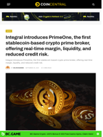 Integral Unveils World’s First Stablecoin Crypto Prime Broker
