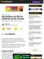 Why CoinShares Just Quit the $600M XRP and SOL ETF Battle