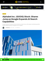 Alphabet Inc. (GOOG) Stock: Shares Jump as Google Expands AI Search Capabilities - CoinCentral