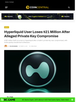$21 Million Stolen from Hyperliquid User After Private