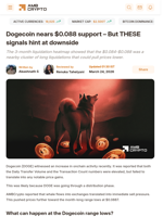 Dogecoin nears $0.088 support – But THESE signals hint at downside - AMBCrypto