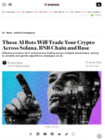 These AI Bots Will Trade Your Crypto Across Solana, BNB Chain and Base - Decrypt