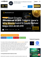 30% Bonus In BFX Tokens: Here’s Why BlockchainFX Could Deliver Major ROI At $0.019 | Live Bitcoin News