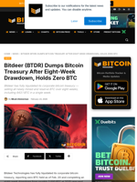 Bitdeer ($BTDR) Sells All Bitcoin After Eight-Week Drawdown
