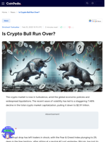Is Crypto Bull Run Over?
