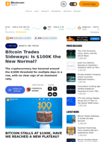 Bitcoin Trades Sideways: Is $100K the New Normal? – Markets and Prices Bitcoin News